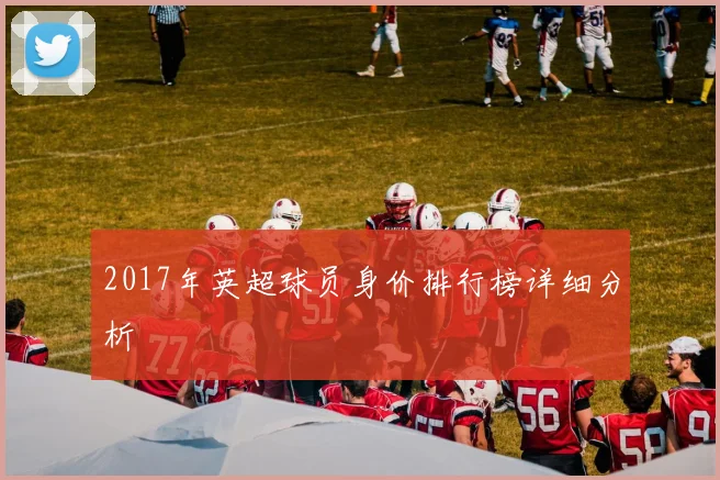 2017年英超球员身价排行榜详细分析